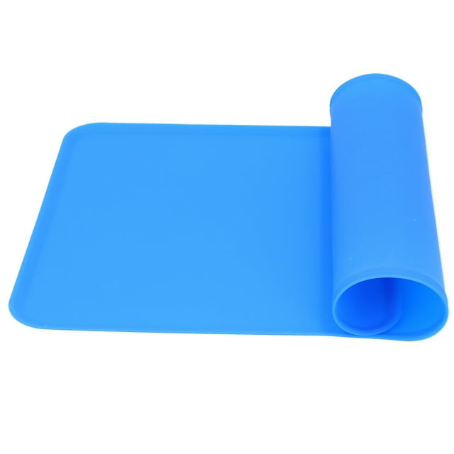 Pet Bowl Mat, Feeding Mat Practical With Soft Silicone Material For Pet Feeding Gray,Pink,Black,Blue