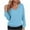 *Blue, variant on Womens Wool Pullover Sweaters ,Soft Lightweight Long Sleeve V Neck Casual Tops Gray,Womens Plus M