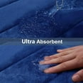 thumbnail image 5 of Buganda Memory Foam Bathroom Rugs Sets 2, 24"x16" Bath Mats and 24"x20" U-Shaped Toilet Rugs, Soft Non Slip Absorbent Bath Rugs, Navy, 5 of 7