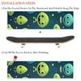 thumbnail image 2 of Alien Skateboard Stickers Pack of Two - Emery Surface, PVC Back, 8.8x32.6in/22.4x83 cm - Skateboard Accessories, 2 of 5