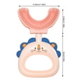thumbnail image 4 of Children U-Shaped Toothbrushes 360 Degrees Teeth Cleaning Tool Soft Silicone Plastic Protection Brushes Presents Supplies Pink Type 1, 4 of 9