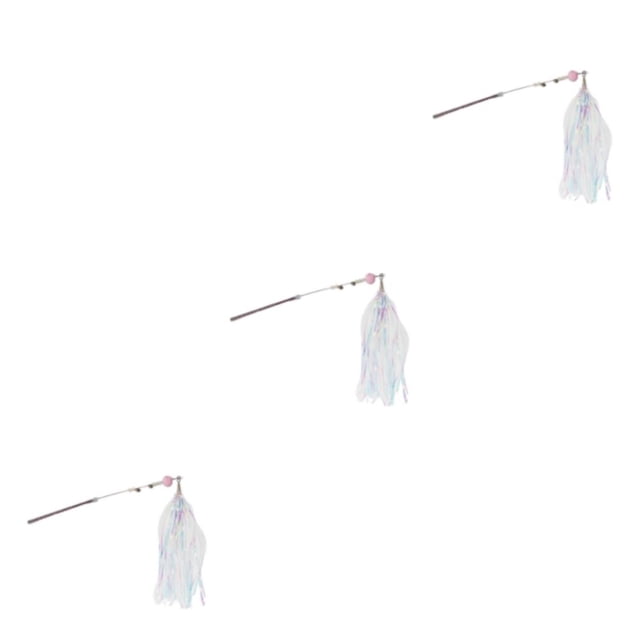 Greeniant Cat Teaser Stick con Bell Cats Toy Reutilizable Shinny Ejercicio Playing Rod Exquisite Pets Interactive Sticks Pink Type1 NO1