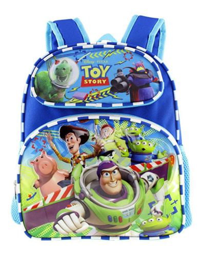 NEW Disney Pixar Toy Story 4 12" Canvas Blue & Green School Backpack 17632 