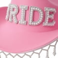 thumbnail image 7 of Hsqqdc Pearl Embellished Bridal Western Hat, Rhinestone Cowgirl Hat for Bachelorette Parties, 7 of 7