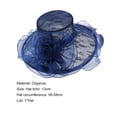 thumbnail image 2 of Cheers.US Women's Wide Brim Kentcky Derby Hats Foldable Lace Sun Hat Church Tea Party Fascinator for Horse Race Wedding, 2 of 7