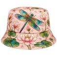 thumbnail image 3 of Basysin Vintage Print Bucket Hat Lightweight Breathable Sun Hat Fashion Wide Brim Fisherman Cap Outdoor Travel Beach Daily Holiday Hat, 3 of 5