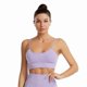 thumbnail image 2 of Camisole Non-Wired Bralettesfor yoga, Seamless Sports & Sleeping & Home Bra with Double Straps & Removable Pads-Purple(L), 2 of 5