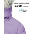 thumbnail image 5 of Wantdo Big Girls' Winter Coat Insulated Jacket Warm Fleece Lined Puffer Jacket Light Purple 18/20, 5 of 10