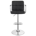 thumbnail image 4 of Palomar Adjustable Height Bar Stool Black and Chrome, 4 of 10