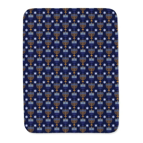 Happy Hanukkah Pattern Blanket  -Image by Shutterstock,