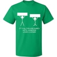 thumbnail image 2 of OXI T-Shirt - It's All Fun And Games, Basic Casual T-Shirt for Men's and Women Fleece T-Shirt Short Sleeve - Irish Green 2X-Large, 2 of 3