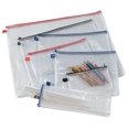 thumbnail image 1 of ALVIN - NB1824 Kit de malla de PVC transparente Bolsa con cremallera Bolsa de organización multiusos para almacenamiento y organización de artículos Ideal para proyectos de costura Suministros de arte, 1 of 3