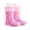 Butterfly, variant on EUXTERPA Kids Light Up Glitter Rain Boots Winter Snow Warm Lined Boots for Girls Toddler Size 10