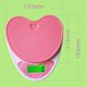 thumbnail image 3 of Naiovety WH-B18L 5 kg / 1g Encantadora de cocina digital en forma de corazón LCD Balanzas electrónicas para alimentos Dieta de cocina Banco de Cocina y Comedor Rosa Naiovety GJ0430-02B, 3 of 6
