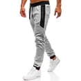 thumbnail image 1 of SHIXIAOO Men's Solid Color Casual Sports Pants Zipper Pocket Color Matching Trousers, 1 of 4