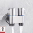thumbnail image 2 of G1/2 Robinet de machine à Laver double Contrôle 1 en 2 valve Triangulaire pour Toilettes, 2 of 4