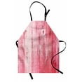thumbnail image 1 of Pink and White Apron Distressed Vintage Grunge Texture Image of Wood Planks Painted in Pink, Unisex Kitchen Bib Apron with Adjustable Neck for Cooking Baking Gardening, Dark Coral Pink, by Ambesonne, 1 of 3