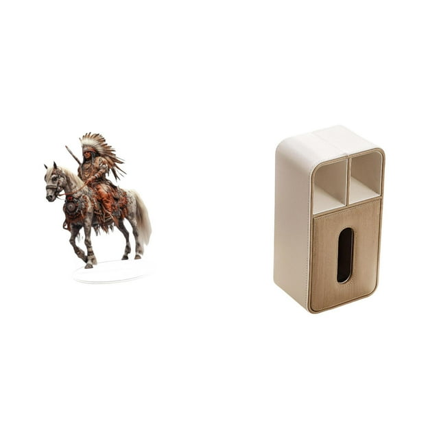 Letrero de escritorio Home Knight,Adorno de caballero acrílico 2D para estantería de manualidades,Letrero de escritorio decorativo impermeable para oficina,caja de pañuelos,Funda para caja