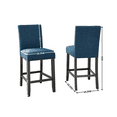 thumbnail image 6 of Roundhill Furniture Biony Fabric Nail Head Counter Height Stools, 6 of 6