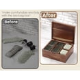 thumbnail image 3 of Danfoxer Acacia Wood Tea Bag Organizers, Tea and Sugar Packet Storage Chest with Lid, Wooden Teabag Holder Containers,Tea Box with 6 Compartments, 3 of 6