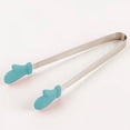 thumbnail image 1 of Bangus Pinces Créatives en Silicone Forme Main Mini Pinces à Salade Barbecue en Acier Inoxydable, 1 of 5