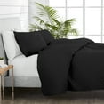 thumbnail image 4 of Bare Home Quilt Set - 3 Piece - Diamond Stitched Bedspread Coverlet - Full/Queen, Black, 4 of 4