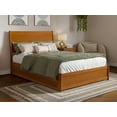 thumbnail image 3 of AFI Casanova Full Wood Platform Bed with Panel Footboard and Twin Trundle, Light Toffee, 3 of 15