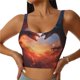 thumbnail image 1 of Balery Red And Blue Fire Cloud Dragon Sujetadores deportivos con espalda cruzada para mujer, acolchados, sin costuras, de alto impacto, ideales para yoga, gimnasio, entrenamiento y fitness.-Large, 1 of 8