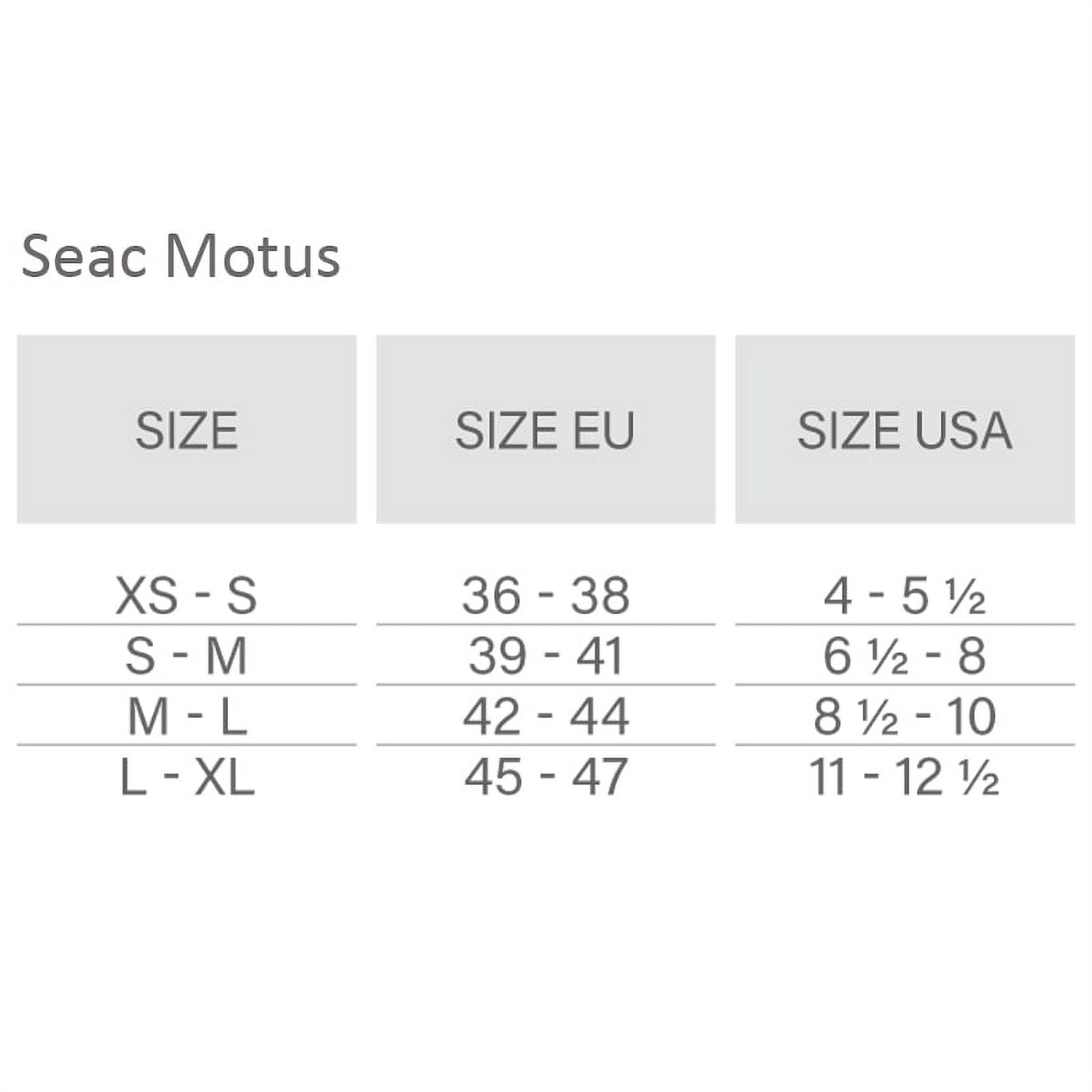 Seac Motus Long Blade Fin for Spearfishing and Freediving- Blue Camo 12.5-13.5
