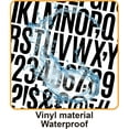 thumbnail image 3 of 1000 Pcs 2 Inch Waterproof Letter Stickers - Self-Adhesive Vinyl Includes 20 Sheets of Alphabet, Numbers & Symbols for Mailbox, Door, Window, Address, Business Signs, Vehicles & More (Black)​, 3 of 7