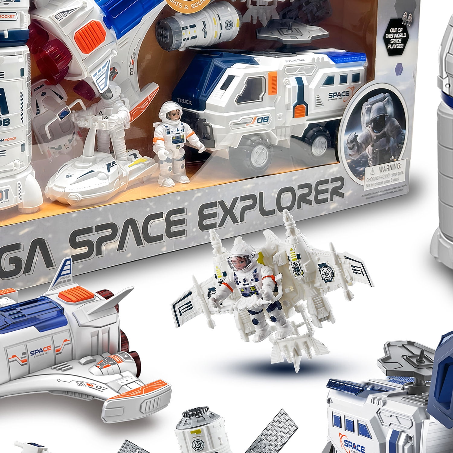 SHOFU BLOCK PEEK WHITE&IVORY ３箱セット(1箱未開封 Playful Minds: Mega Space Explorer - 15pc Lights & Sounds