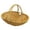 Z-Yellow, variant on Wicker Picnic Baskets with Handles,Imitation Wicker Hand Woven Shopping Basket,Fruit Basket, Lightweight Frame, Garden Basket Harvest Basket Flower Basket Woven Basket for Shopping Gathering,(Khaki)