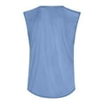 thumbnail image 4 of ADSSDQ Cotton Men's Big and Tall Sleeveless Tank Tops Muscle Shirts Gym Casual Workout Tees with Pocket Blue M, 4 of 4