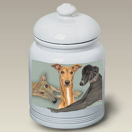 Greyhounds - Best of Breed Dog Treat Jar