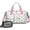 White Cartoon Dinosaurs-1, variant on Women Men Gym Bag,White Cartoon Dinosaurs Trees Pattern Small Duffle Bag Spend the Night Bags for Women with Shoes Compartment Washbag,Detachable Shoulder Strap,19.7x8.3x11 Inches