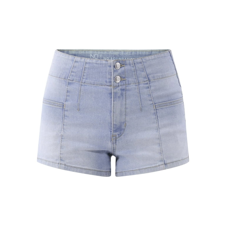 【U LAN】Lynn Minimal Pintuck Denim Shorts Lynn Minimal Pintuck Denim Shorts - ULAN | 60% - Asian