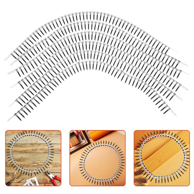 HAMPPLIES 1000 Pcs Vis de Murs Secs Argent pour Projets Diy Attaches Murales et Matériel de Montage Photo