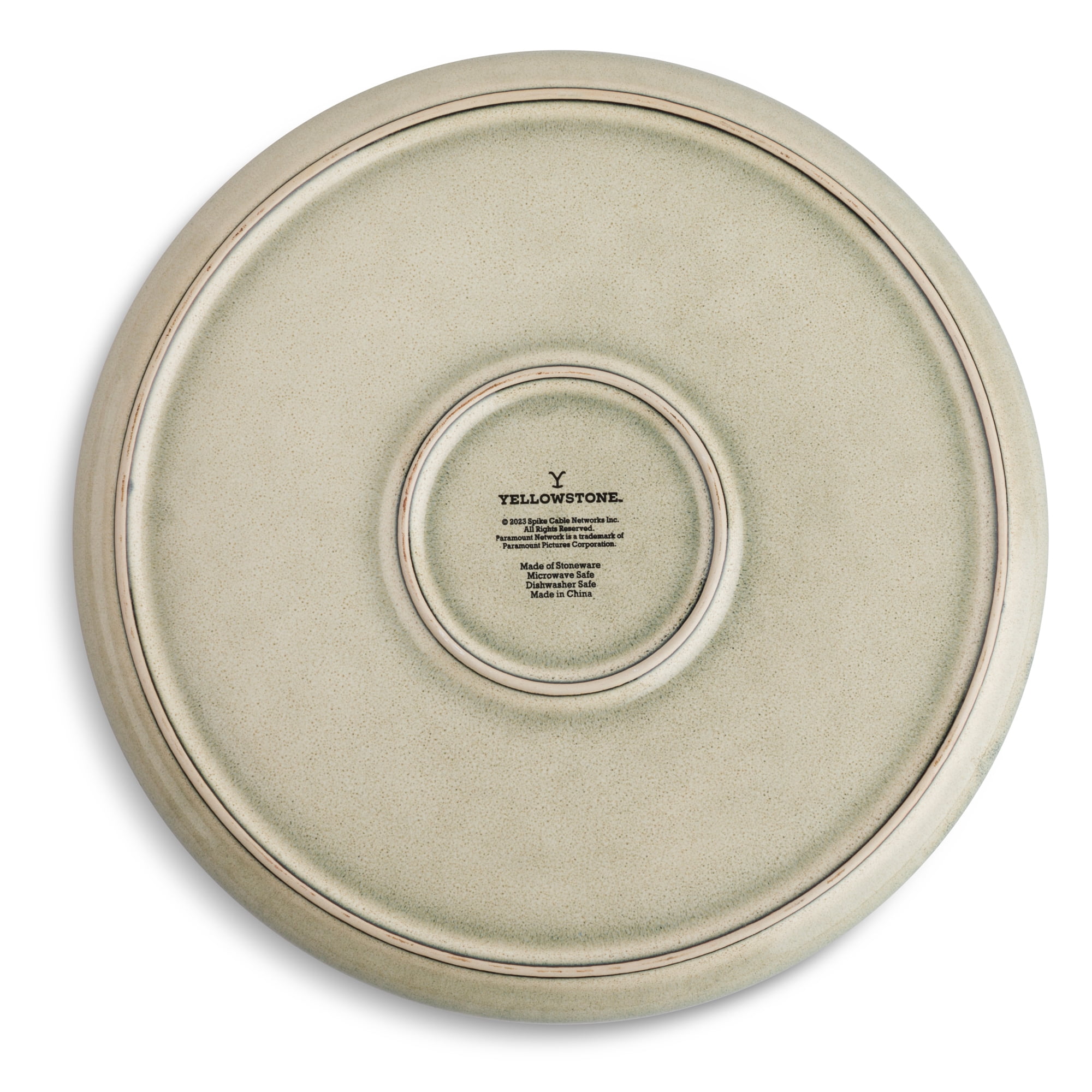 Yellowstone Ceramic Round Dinner Plate, Kayce Collection 