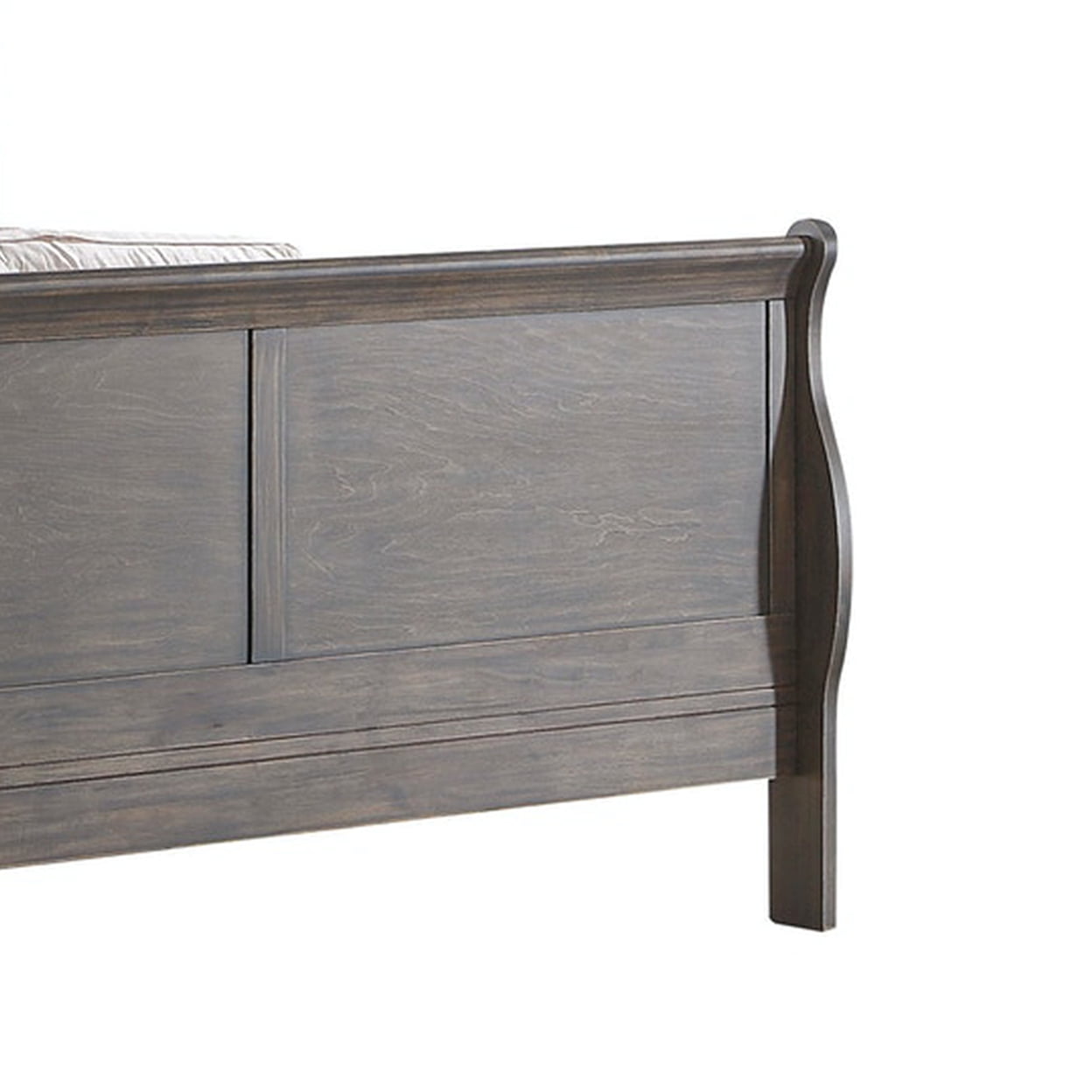 Acme Furniture Louis Philippe III 80 in. W Black Eastern King  Non-upholstered Wood Frame 19497EK - The Home Depot