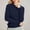 Navy, variant on TRUBKH Women's Sweaters Mock Neck Top Long Sleeve Fall Casual Sweater Going Out Tops Wool Blend Sweater Lightweight Sweater Pullover Top Slim Fit Loose Fit Tunic Tops Blouse Womens Tops Black M
