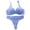 Blue, variant on Padded Lace Push Up Bra Comfort Lingerie Set Lingerie for Women Black 85C