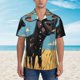 thumbnail image 2 of Fotbe Whimsical Cartoon Cow Camisa Hawaiana para Hombre Unisex – Camisa Casual de Verano con Botones de Manga Corta de Algodón y Lino,XX-Large, 2 of 7