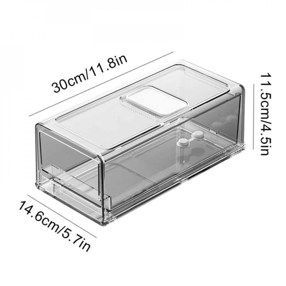 MEROTABLE Stackable Plastic Food Storage Bins With Drainage Hole