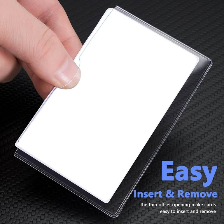 Moocorvic 10 Pack Card Protector Social Security Credit Card Holder Clear  Card Sleeves for Waterproof Credit Card Cover