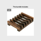 thumbnail image 1 of 1pc Self-Draining Wooden Soap Dish for Shower and Bathroom - Keep Your Soap Clean and Dry with this Easy-to-Use Soap Holder, 1 of 5