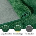 thumbnail image 3 of SARAG Fluffy Beige Rugs for Bedroom Living Room,2.6'X5.3' Dark green Rug for Kids Room,Shag Hallway Runner Rug,Small Soft Shaggy Bedside Non-Slip Plush Nursery Dorm Carpet Home Decor Aesthetic, 3 of 5
