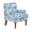 Blue Floral, variant on HSUNNS Accent Chair, Red & White Floral Upholstered Living Room Chairs with Nailhead Trim, Solid Wood Turned Legs, High-Density Foam Lounge Arm Chair for Living Room, Bedroom, Office