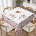 thumbnail image 2 of Valentines Tablecloth Square 54x54 Inch Red Hearts Table Cloth Waterproof Table Cloth Wrinkle Resistant Polyester Table Cover for Home/Kitchen/Dining Room/Party/Picnic, 2 of 7