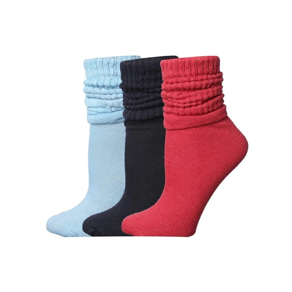 Tipi Toe Women's Casual Slouchy Knee High Socks Set (3 Pairs)