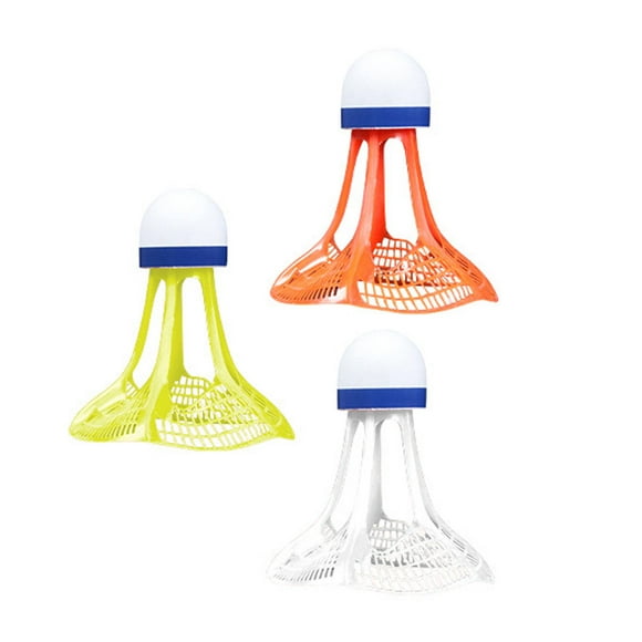 tamizeot 3x Badminton Coupe-Vent Léger pour Toutes les Prairies Plages Niveaux Jaunes Joueurs Couleurs Mélangées 7.5x7.3cm